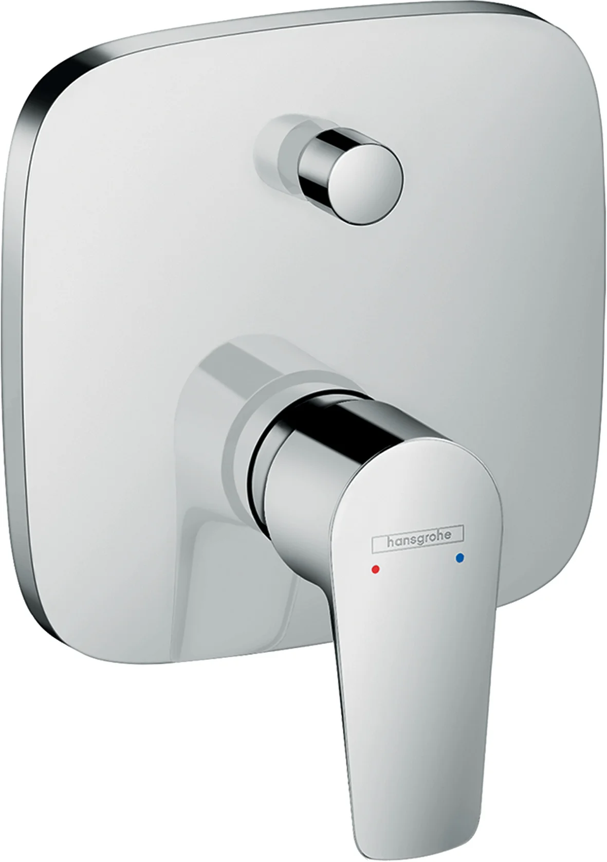 Hansgrohe Talis E Einhebel-Wannenmischer Unterputz, Chrom, 2 Verbraucher, Keramikmischsystem, einstellbare Temperaturbegrenzung, automatische Rückstellung, Schalldämpfer