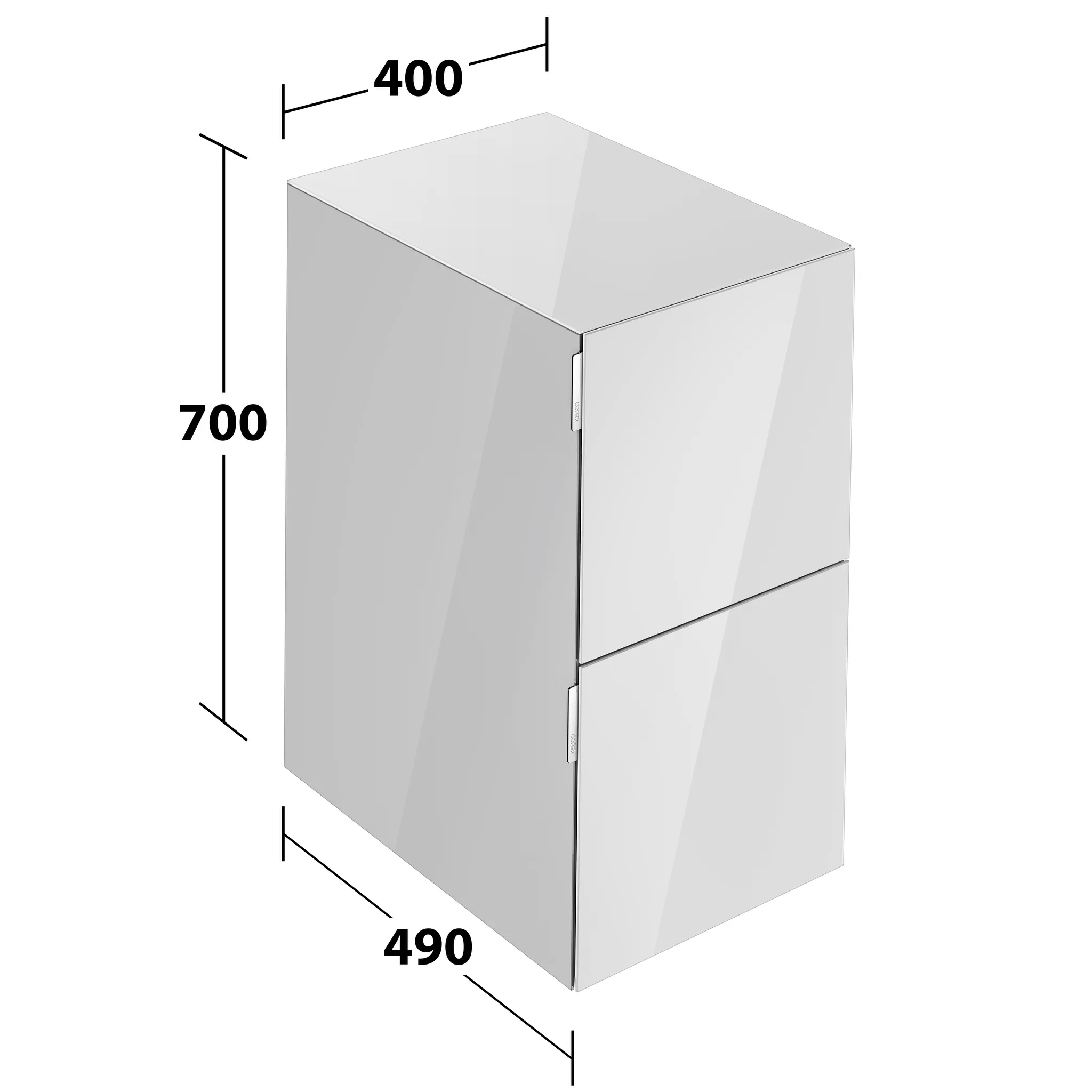 KEUCO Sideboard mit Auszügen „Edition 11 Art“ Manhattan (Glas), Manhattan (Glas), ohne Beleuchtung 40 × 70 × 49 cm KEUCO Sideboard mit Auszügen „Edition 11 Art“ Manhattan (Glas), Manhattan (Glas), ohne Beleuchtung 40 × 70 × 49 cm