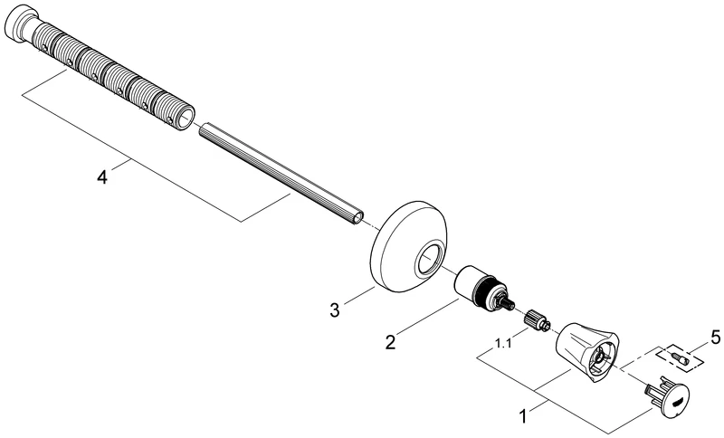 Grohe Costa UP-Ventil Oberbau 19806_1 chrom Grohe Costa UP-Ventil Oberbau 19806_1 chrom