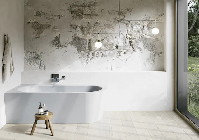 Bette BetteSilhouette Badewanne Eck Starlet IV Blue Satin 1750x800x420/575 mm glasierter Titan-Stahl 2-Sitzer Schürzenwanne