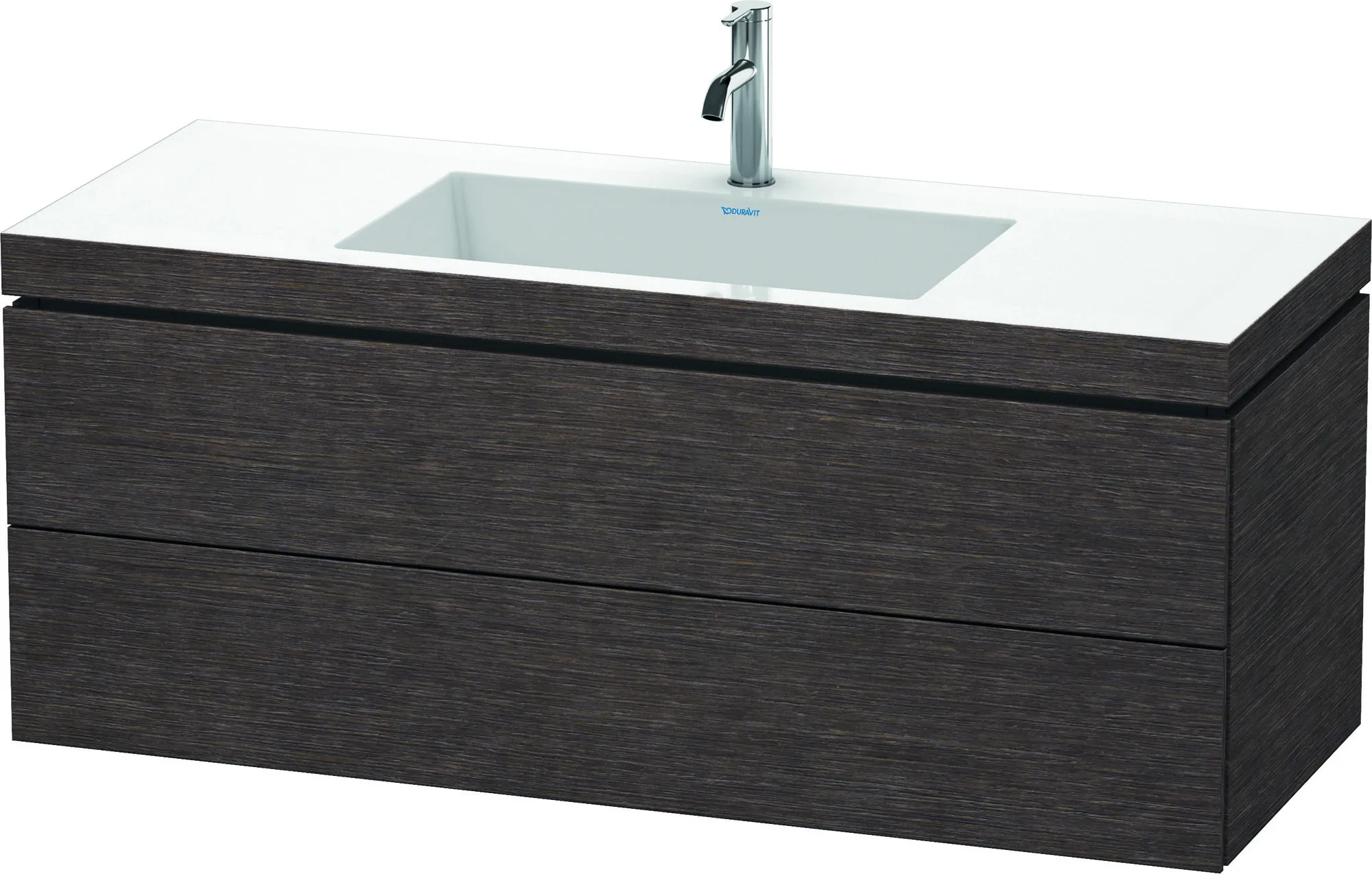 Duravit Möbelset c-shaped Set wandhängend wandhängend „L-Cube“ 120 × 50 × 48 cm Eiche Dunkel gebürstet Duravit Möbelset c-shaped Set wandhängend wandhängend „L-Cube“ 120 × 50 × 48 cm Eiche Dunkel gebürstet
