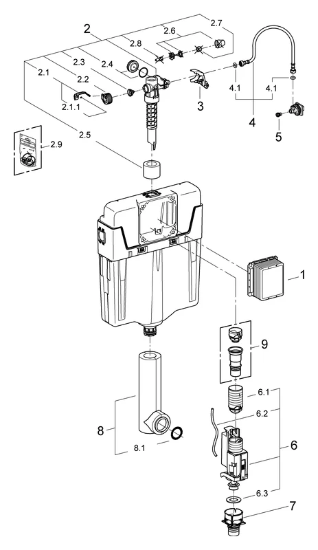 Grohe WC-Spülkasten GD 2 38661, 6-9l einstellbar Grohe WC-Spülkasten GD 2 38661, 6-9l einstellbar