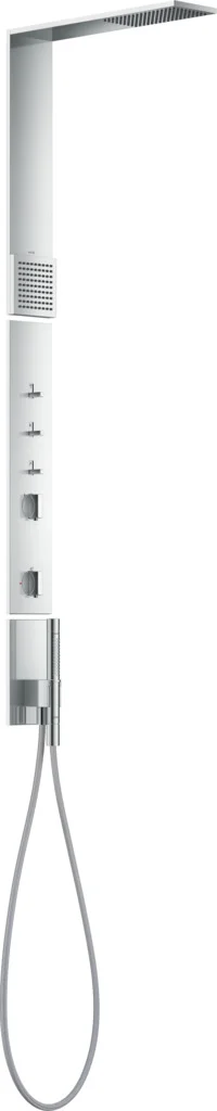 Hansgrohe AXOR ShowerComposition Duschpaneel mit Thermostat, Chrom, Brausekopfgröße 110 x 220 mm, Ausladung 425 mm Hansgrohe AXOR ShowerComposition Duschpaneel mit Thermostat, Chrom, Brausekopfgröße 110 x 220 mm, Ausladung 425 mm
