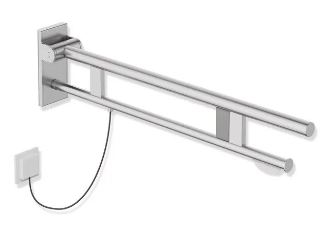 HEWI Stützklappgriff Duo Design A, Edelstahl, 850 mm