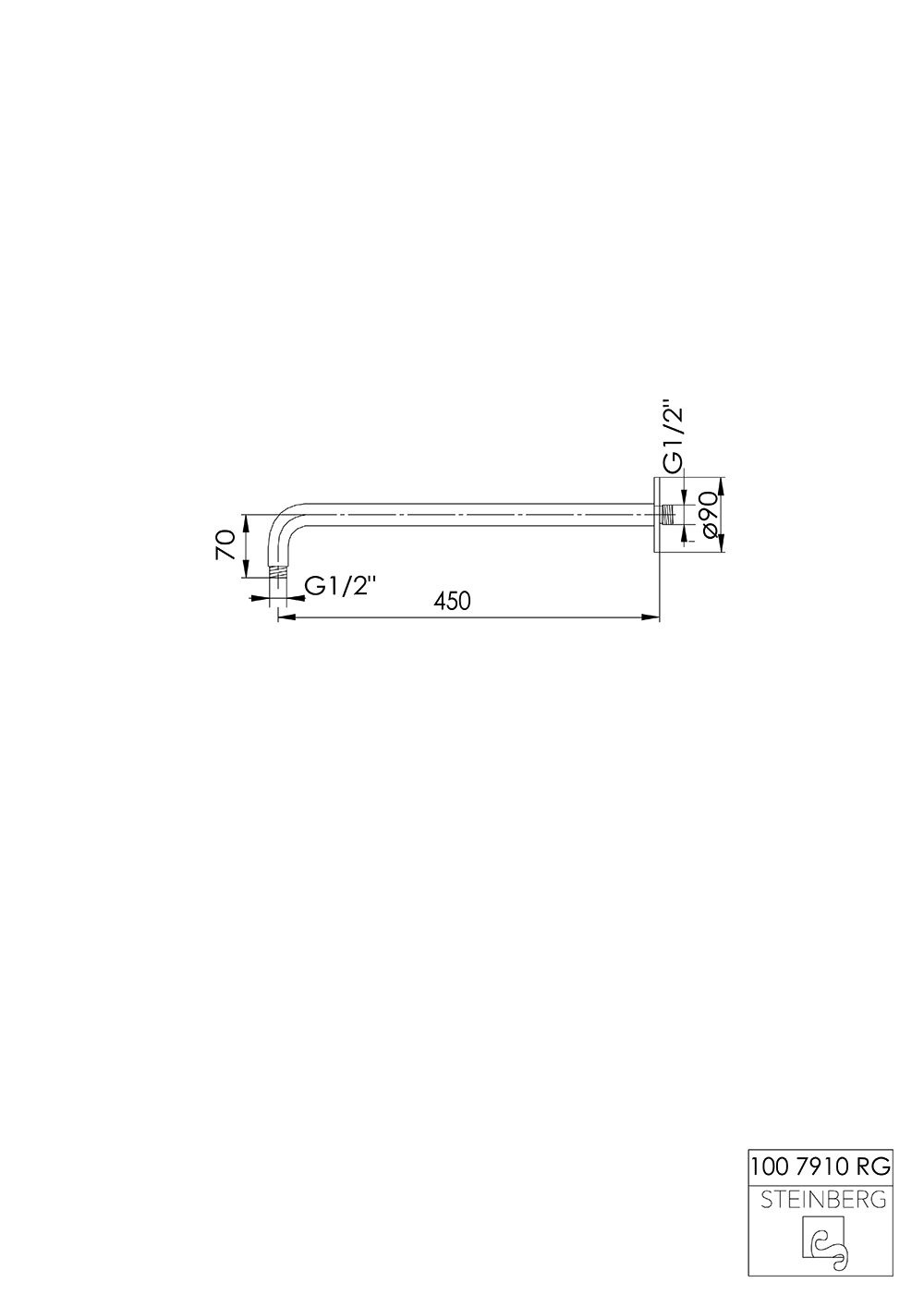 Serie 100 Brausearm 45 cm Serie 100 Brausearm 45 cm