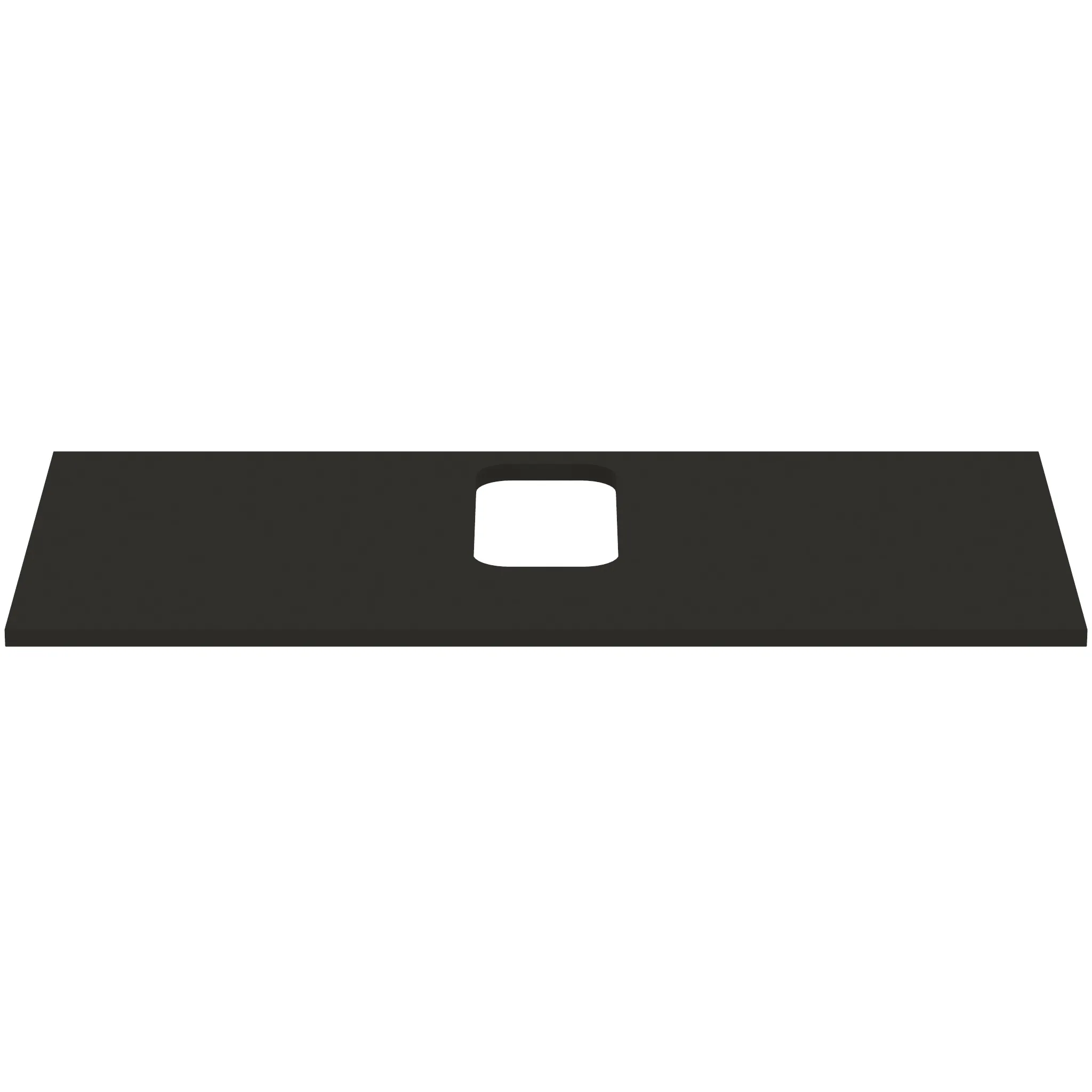 Waschtischplatte i.life B mittiger Ausschnitt für ein Wand-Waschtisch 1002x507x18mm Weiß matt