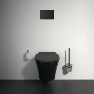 WC „ConnectAir“ 36 × 35 × 54 cm in Schwarz Matt