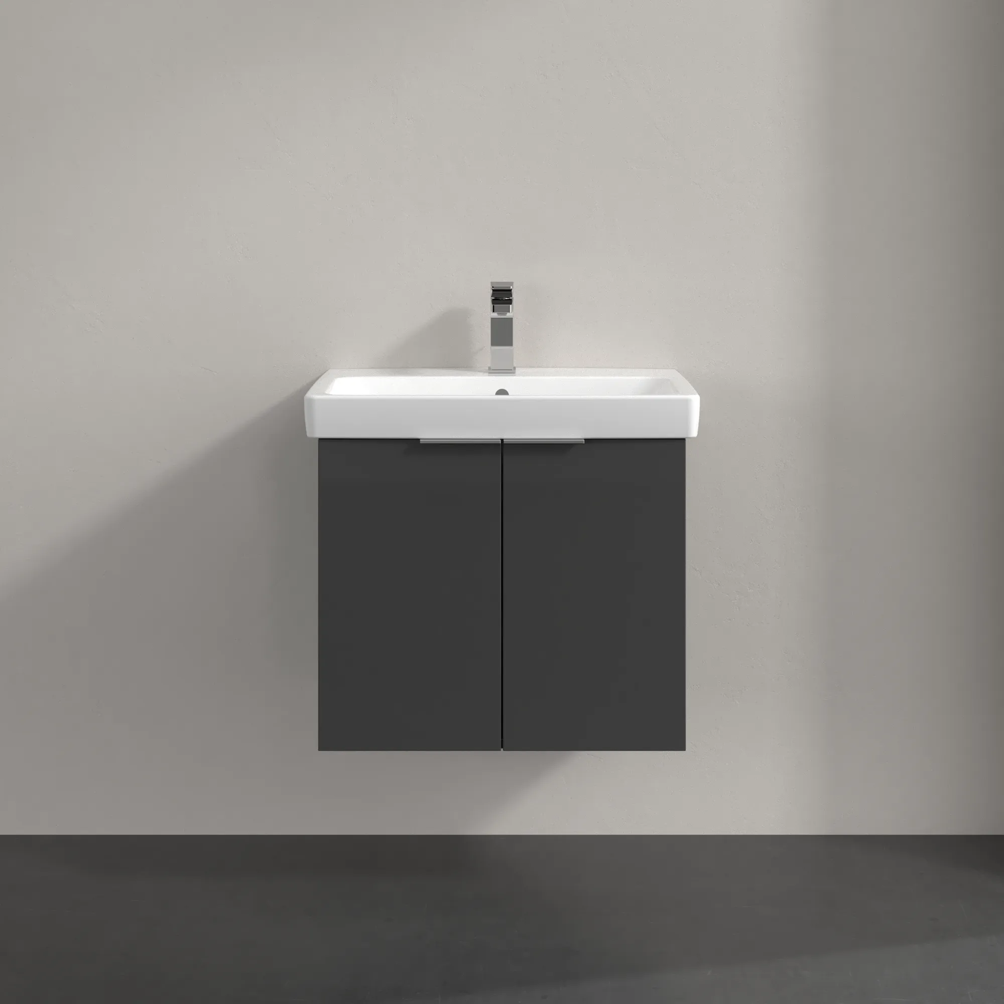 Villeroy & Boch Architectura Waschbeckenunterschrank B89100, 600x520x439 mm, 2 Türen, Grey