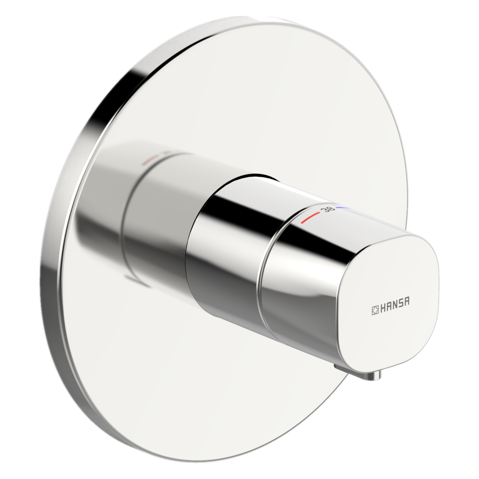 Fertigmontageset für Brausebatterie LIVING 8866 Rosette rund Chrom