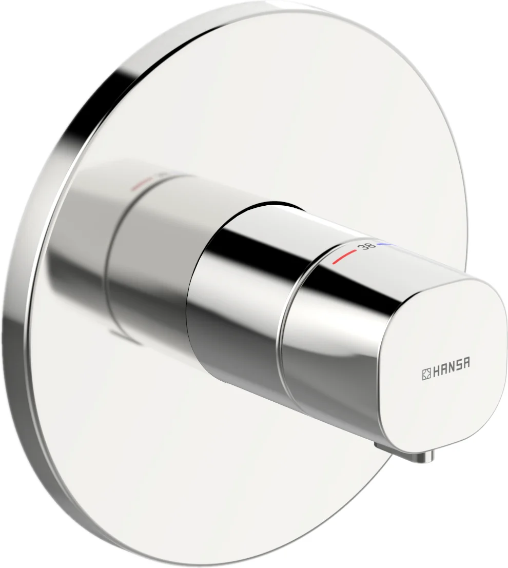 HansaLIVING Duscharmatur Thermostat Fertigsets 8866 Rosette rund Chrom HansaLIVING Duscharmatur Thermostat Fertigsets 8866 Rosette rund Chrom