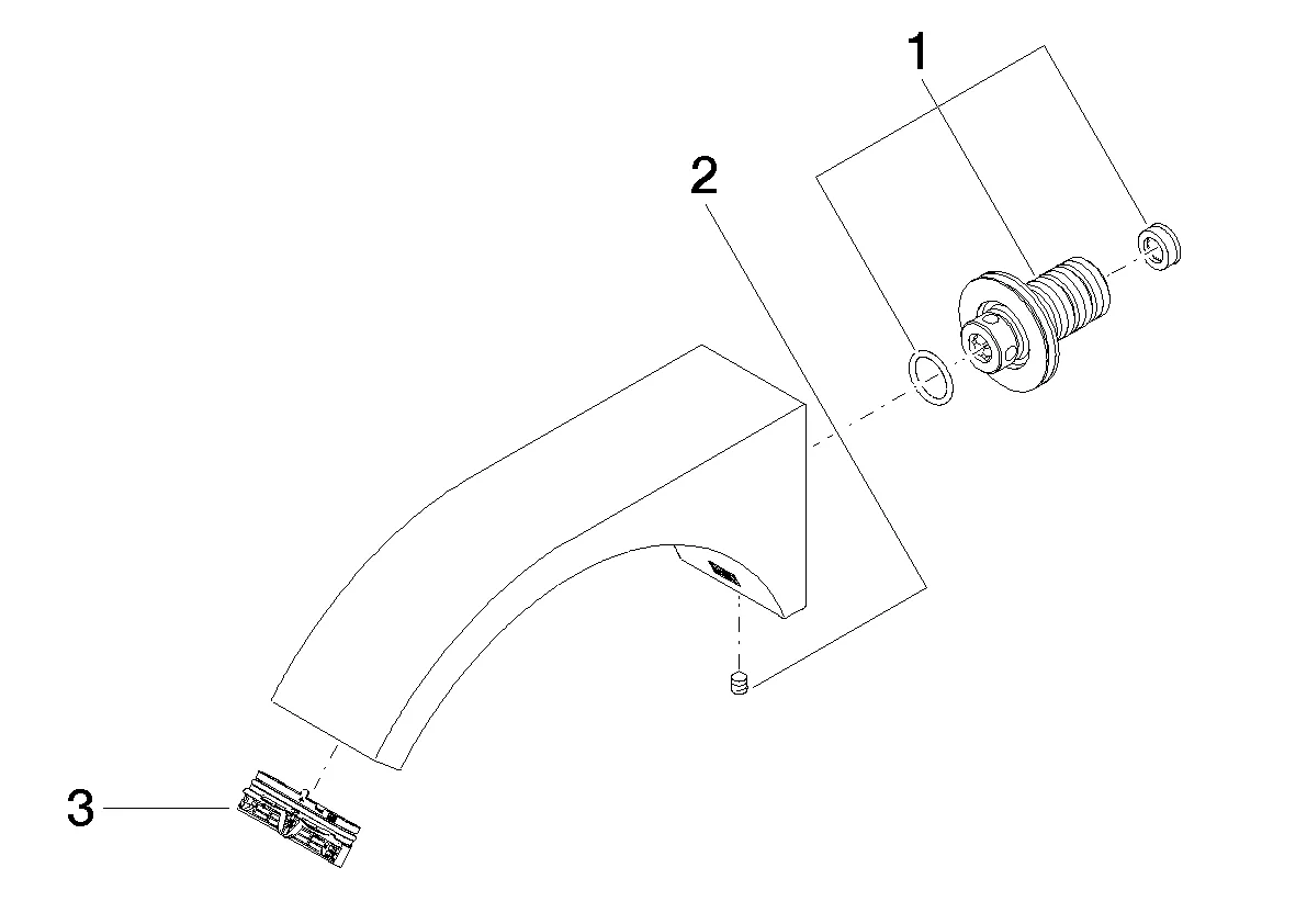 Waschtisch-Wand-Auslauf ohne Ablaufgarnitur CYO Chrom 13805811