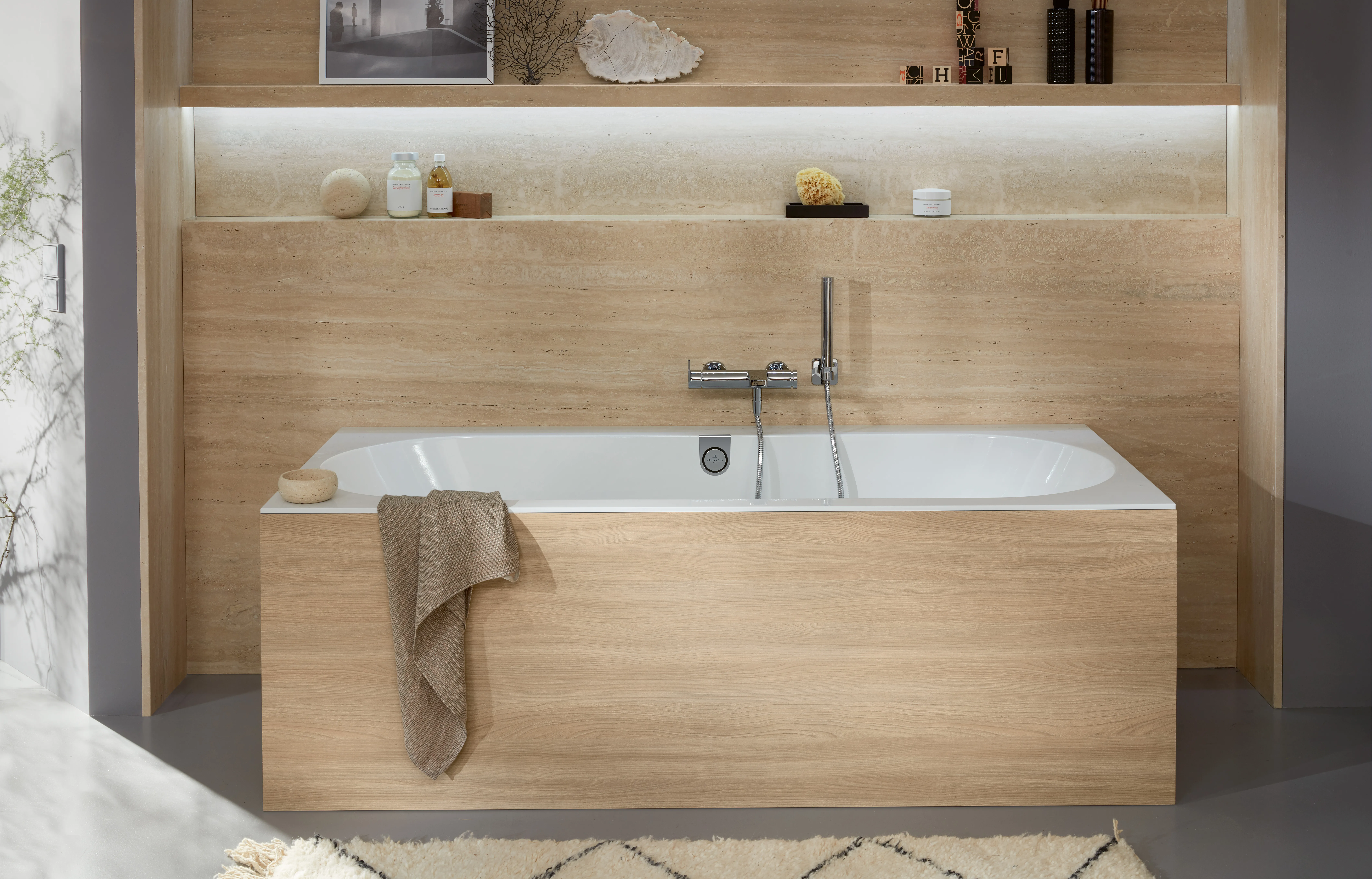 Villeroy & Boch Badewanne „Oberon 2.0“ Duo rechteck 170 × 75 cm, Mittelablauf in Weiß Alpin Villeroy & Boch Badewanne „Oberon 2.0“ Duo rechteck 170 × 75 cm, Mittelablauf in Weiß Alpin