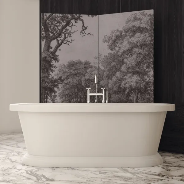 freistehende Badearmatur Joy Neo mit Unterputzkörper Kreuzgriffe Magnetic Grey freistehende Badearmatur Joy Neo mit Unterputzkörper Kreuzgriffe Magnetic Grey