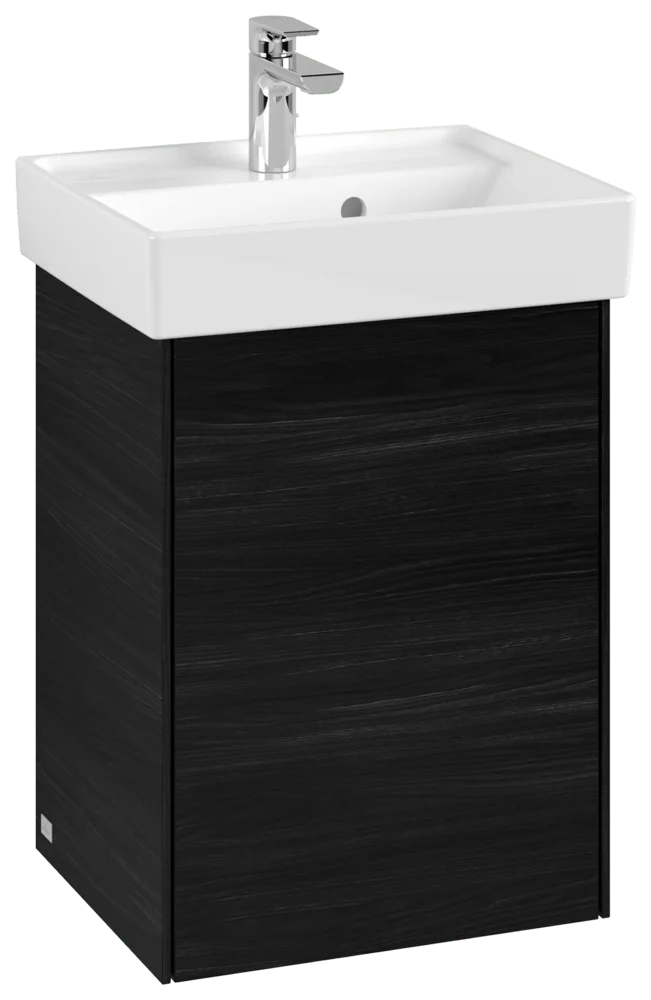 Villeroy & Boch Waschbeckenunterschrank Collaro C00500, Eckig Black Oak, 410x344 mm, Höhe 546 mm, mit SoftClosing und Fachboden