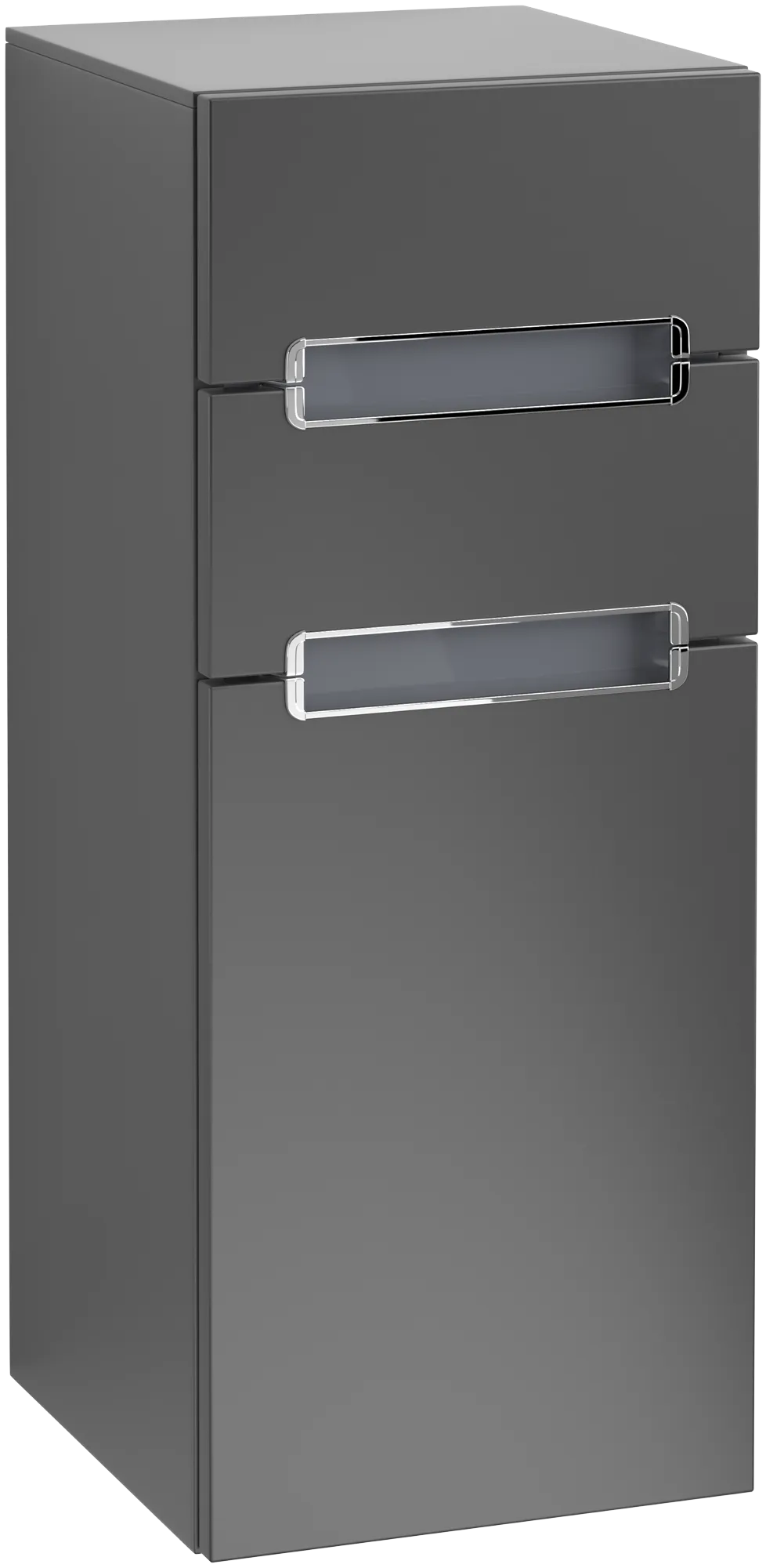 Villeroy & Boch Seitenschrank „Subway 2.0“ 35,6 × 85,7 × 37 × 37 cm Black Matt Lacquer, Anschlag links, ohne Beleuchtung Villeroy & Boch Seitenschrank „Subway 2.0“ 35,6 × 85,7 × 37 × 37 cm Black Matt Lacquer, Anschlag links, ohne Beleuchtung