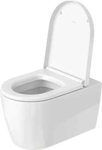 Duravit WC-Sitz „ME by Starck“ 37,4 × 45,8 × 5,6 cm in Weiß Hochglanz, Scharniere Edelstahl