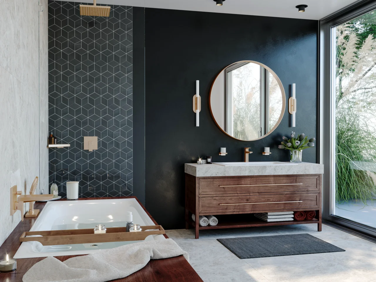 Hansgrohe Metropol Einhebel-Brausemischer Unterputz Brushed Bronze, Keramikmischsystem, einstellbare Temperaturbegrenzung, mit Schalldämpfer