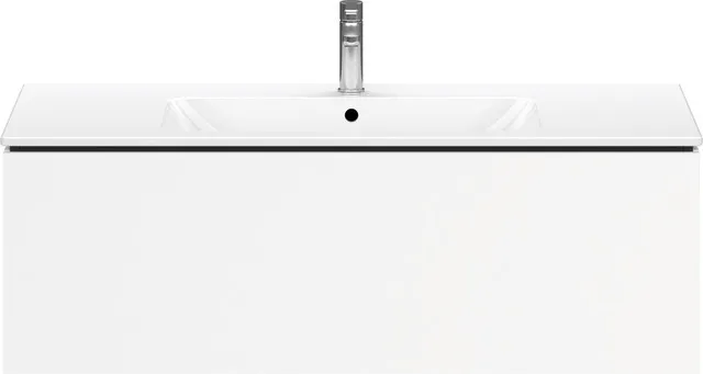 Duravit Waschtischunterschrank wandhängend „L-Cube“ 122 × 40 × 48,1 cm Weiß Matt