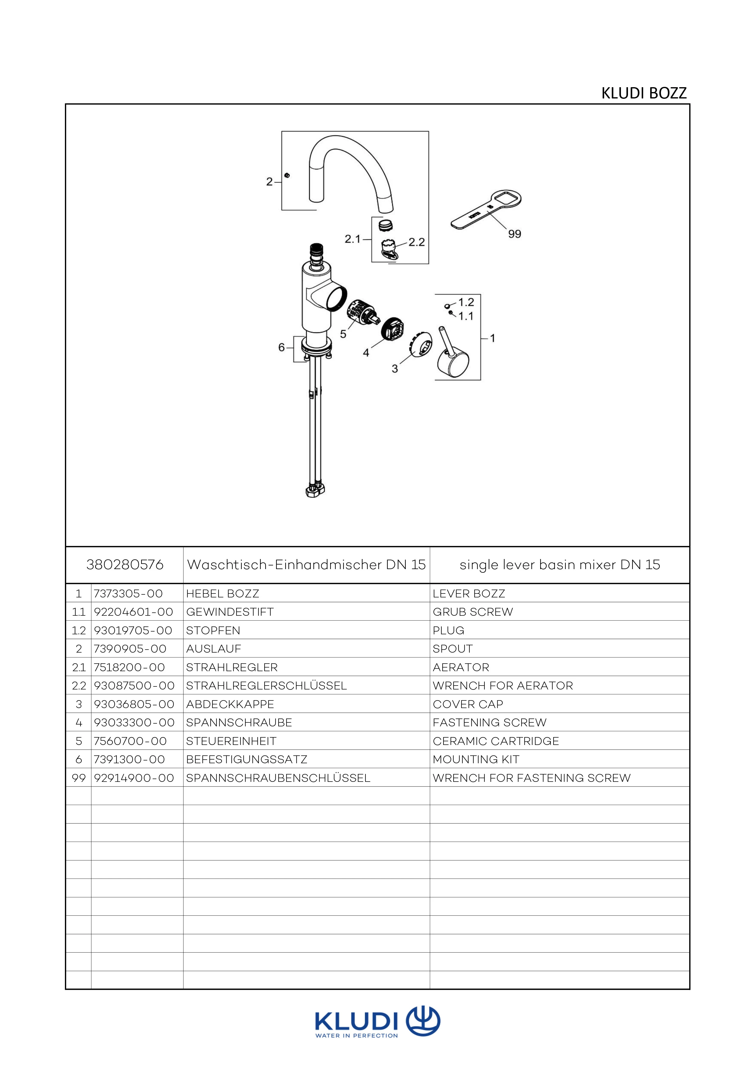 BOZZ WaschtischEHM ohne Ablaufg., seitl. Bedienung chrom BOZZ WaschtischEHM ohne Ablaufg., seitl. Bedienung chrom