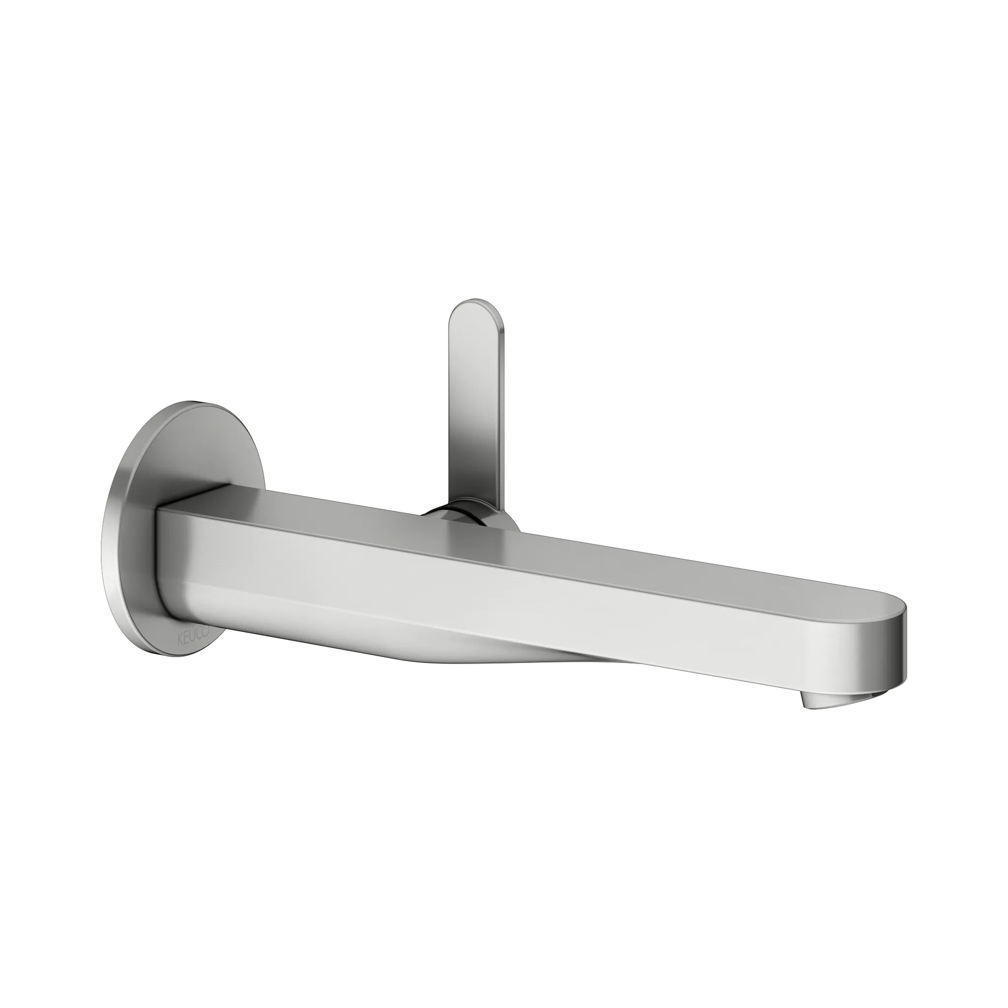 KEUCO IXMO Einhebel-Waschtischmischer Unterputz 1 Loch IXMO Flat für Wandmontage, rund Ausladung 225 mm/IXMO Flat Edelstahl-finish KEUCO IXMO Einhebel-Waschtischmischer Unterputz 1 Loch IXMO Flat für Wandmontage, rund Ausladung 225 mm/IXMO Flat Edelstahl-finish