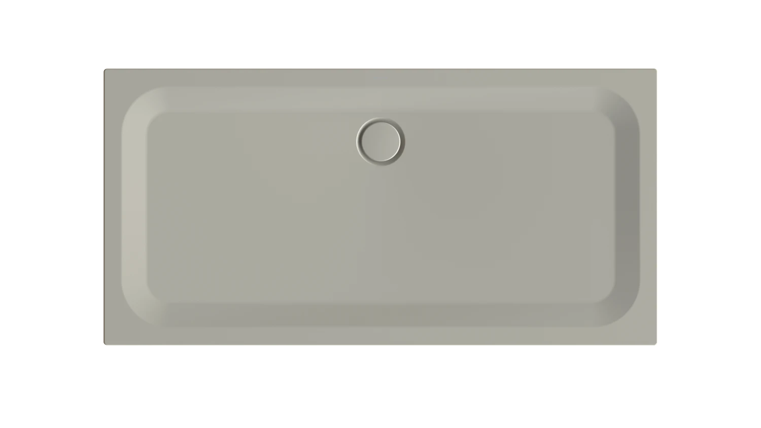Bette rechteck Duschwanne „BetteUltra“ 1600 × 800 mm ohne Oberflächenbeschichtung, mit BetteGlasur Plus, ohne Wannenträger, in Stone