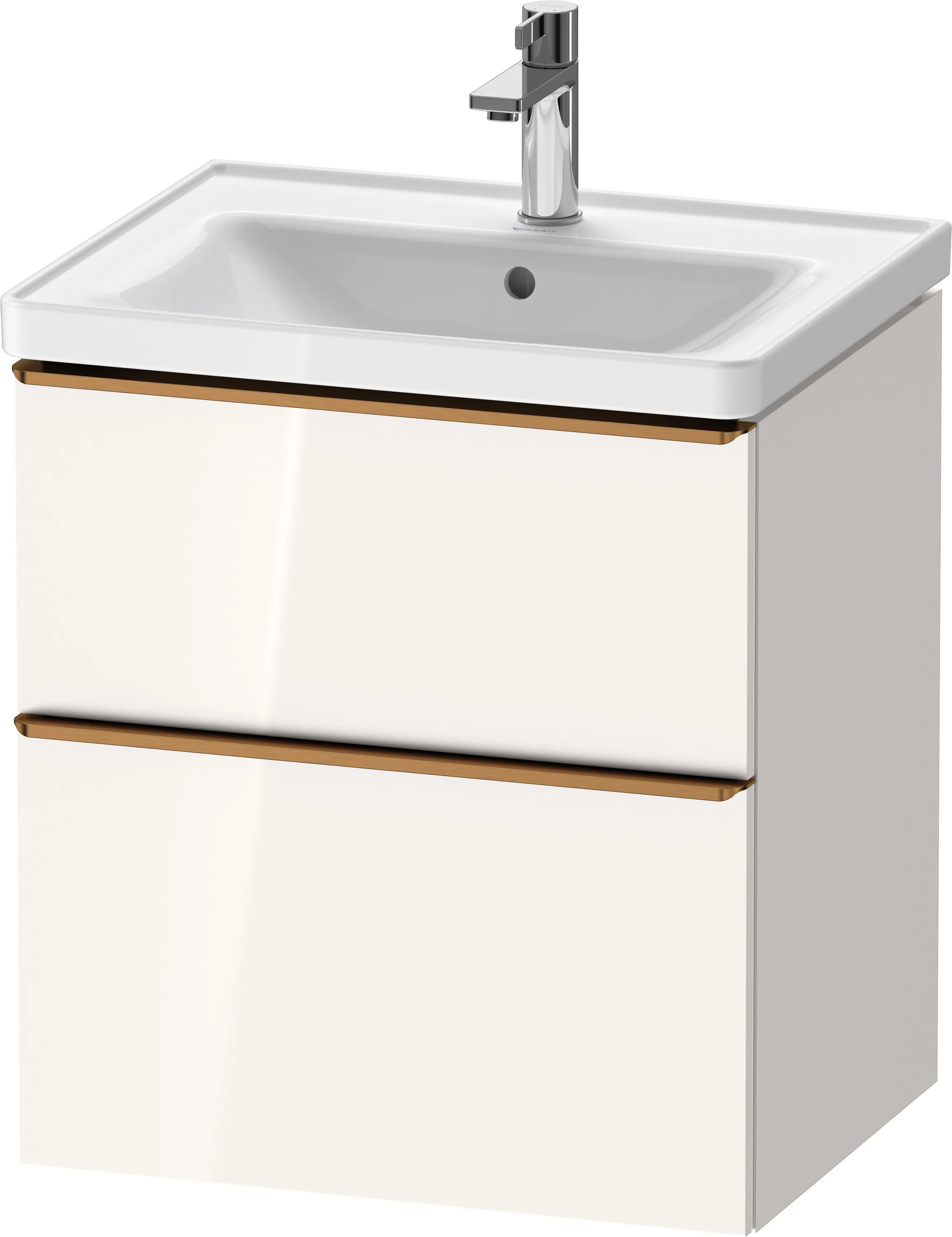 Duravit Waschtischunterschrank wandhängend „D-Neo“ 58,4 × 62,5 × 45,2 cm Weiß Hochglanz