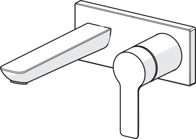 Einhebelmischer Fertigmontageset für Waschtischbatterie LIGNA 4489 Rosette eckig Ausladung 190 mm DN 15 Chrom Einhebelmischer Fertigmontageset für Waschtischbatterie LIGNA 4489 Rosette eckig Ausladung 190 mm DN 15 Chrom