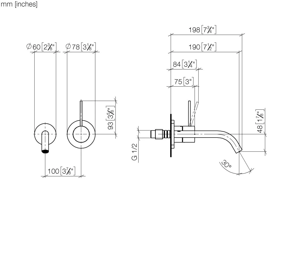 Waschtisch-Wand-Einhandbatterie ohne Ablaufgarnitur META Chrom 36860662 Waschtisch-Wand-Einhandbatterie ohne Ablaufgarnitur META Chrom 36860662