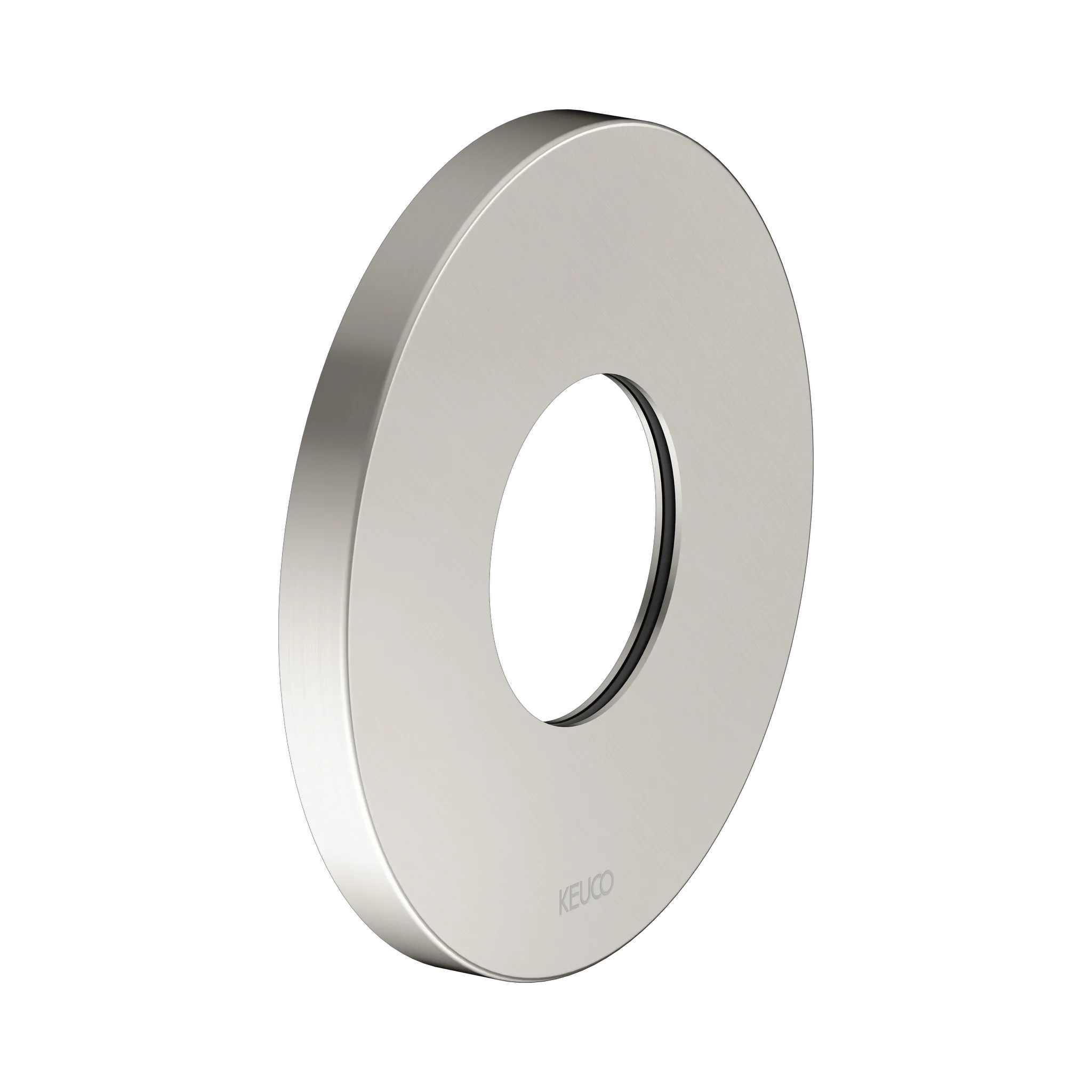 IXMO 59553050091 Wandrosette für Thermostat, rund 105 mm Ø Nickel gebürstet
