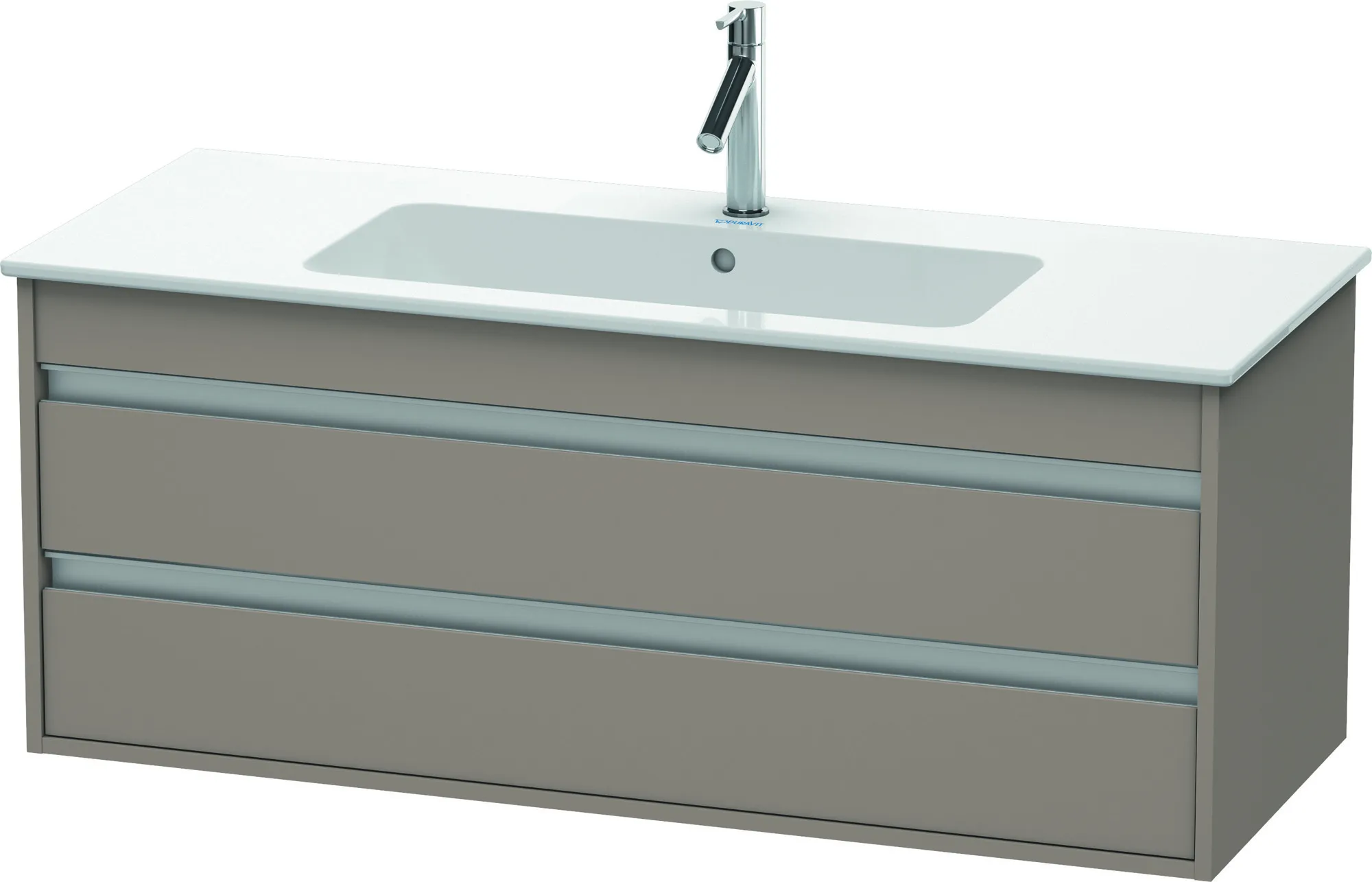 Duravit Waschtischunterschrank wandhängend „Ketho“ 120 × 48 × 47,5 cm in Basalt Matt