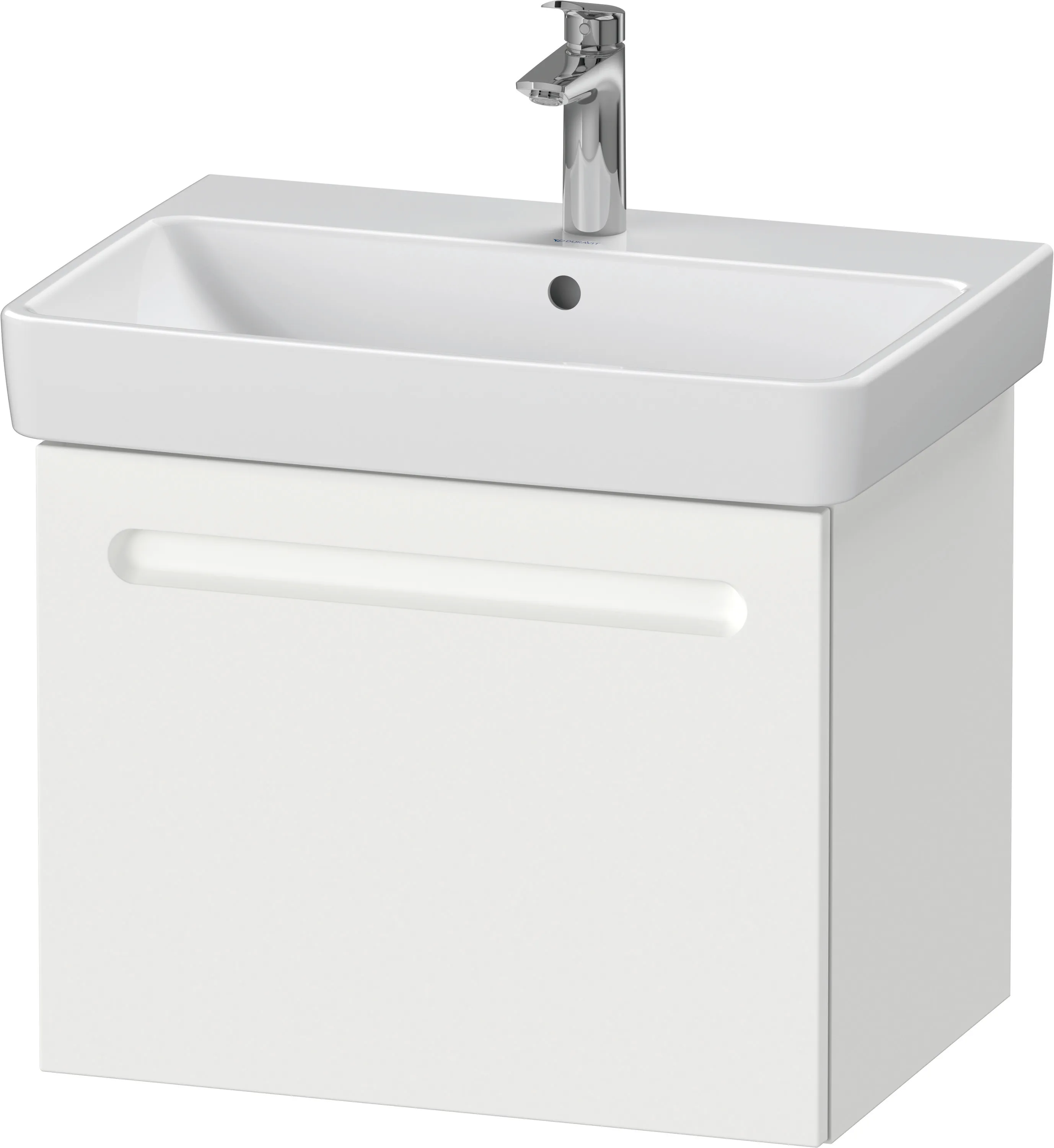 Duravit Waschtischunterschrank wandhängend „No.1“ 59 × 47,8 × 42,6 cm in Beton Matt