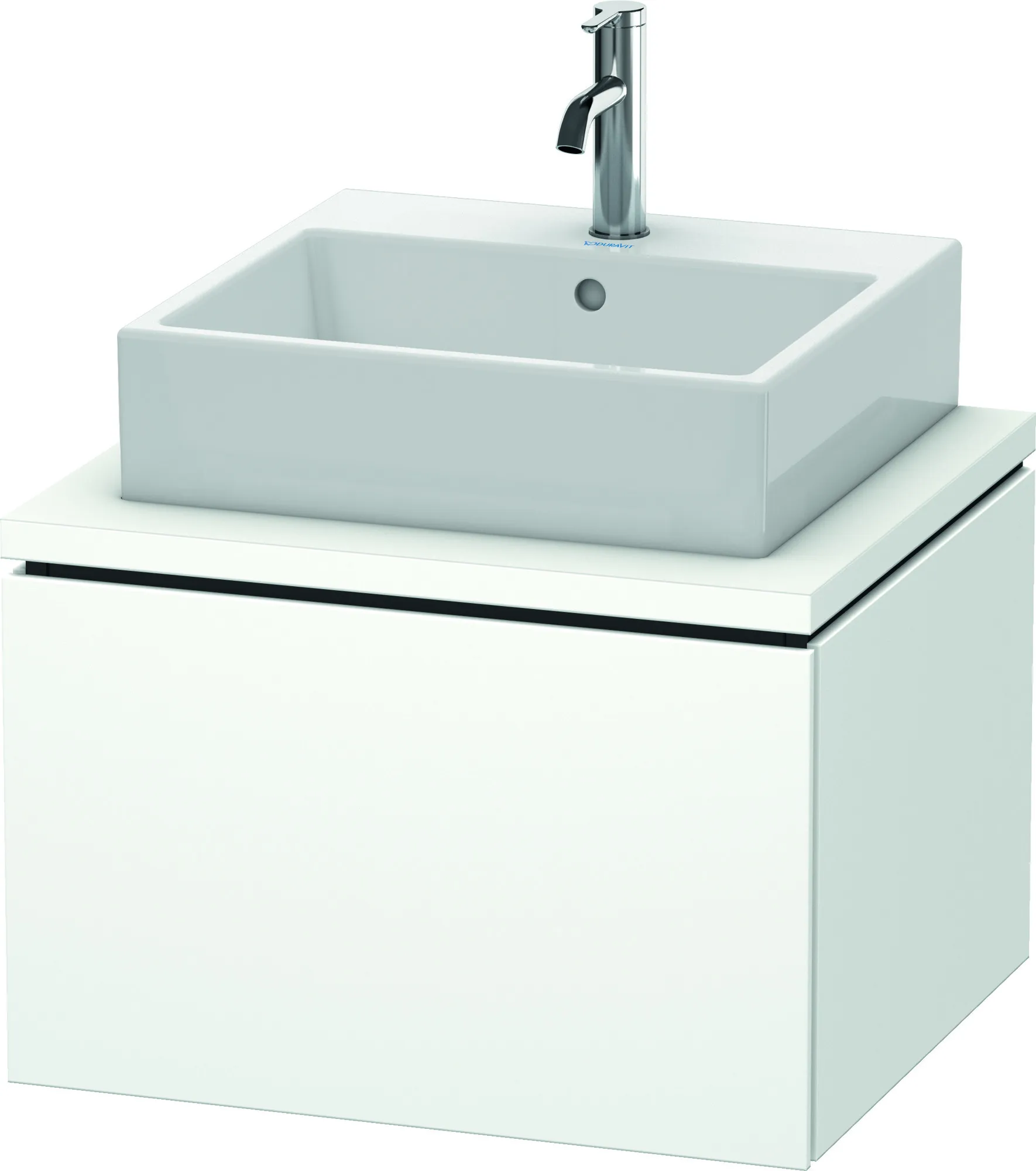 Duravit Waschtischunterschrank wandhängend „L-Cube“ 62 × 40 × 54,7 cm Weiß Matt Duravit Waschtischunterschrank wandhängend „L-Cube“ 62 × 40 × 54,7 cm Weiß Matt