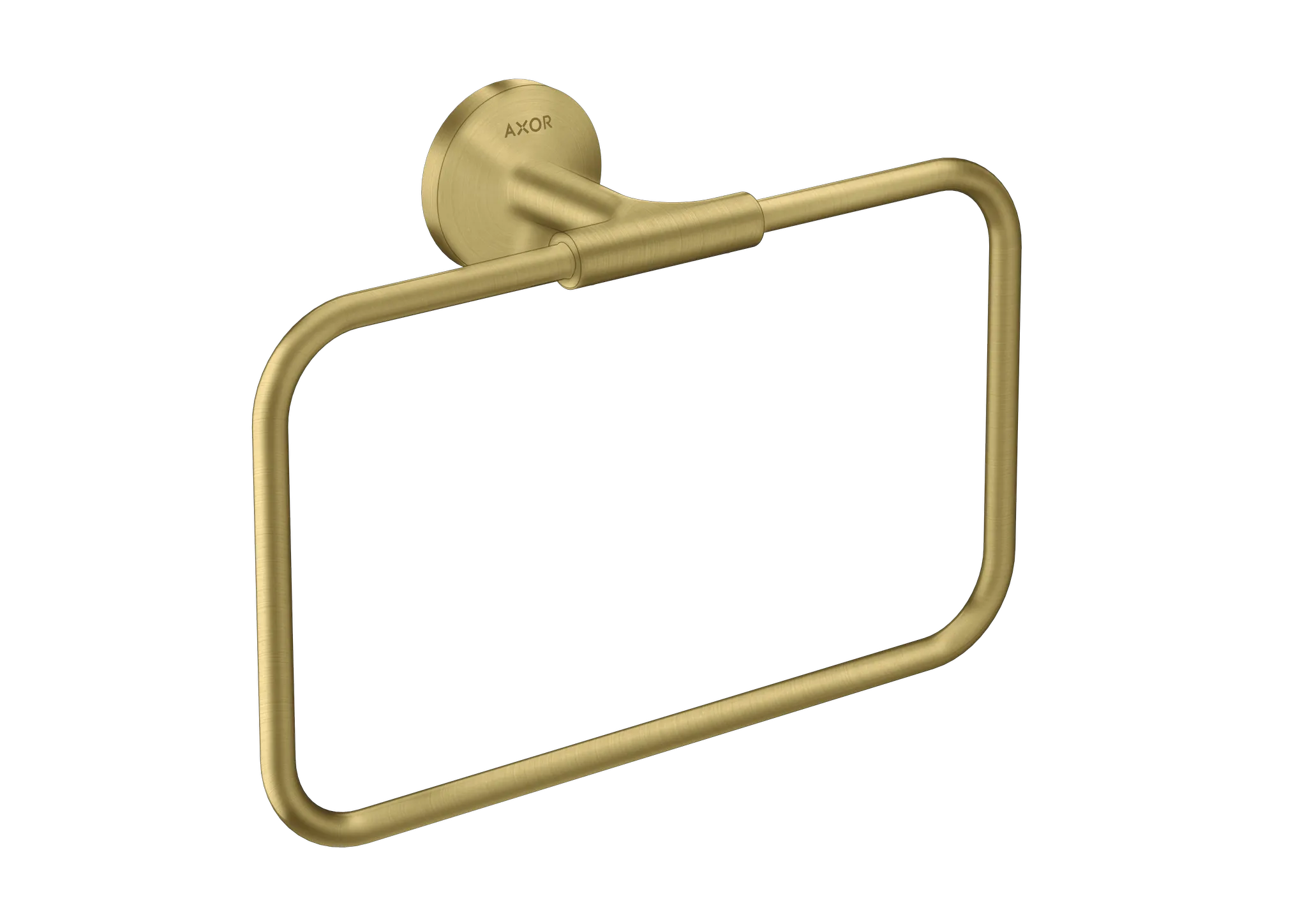 Hansgrohe AXOR Universal Circular Handtuchring Brushed Brass, schwenkbar, Wandmontage mit verdeckter Befestigung, Bohrloch Ø 6 mm, Bohrabstand 35 mm Hansgrohe AXOR Universal Circular Handtuchring Brushed Brass, schwenkbar, Wandmontage mit verdeckter Befestigung, Bohrloch Ø 6 mm, Bohrabstand 35 mm