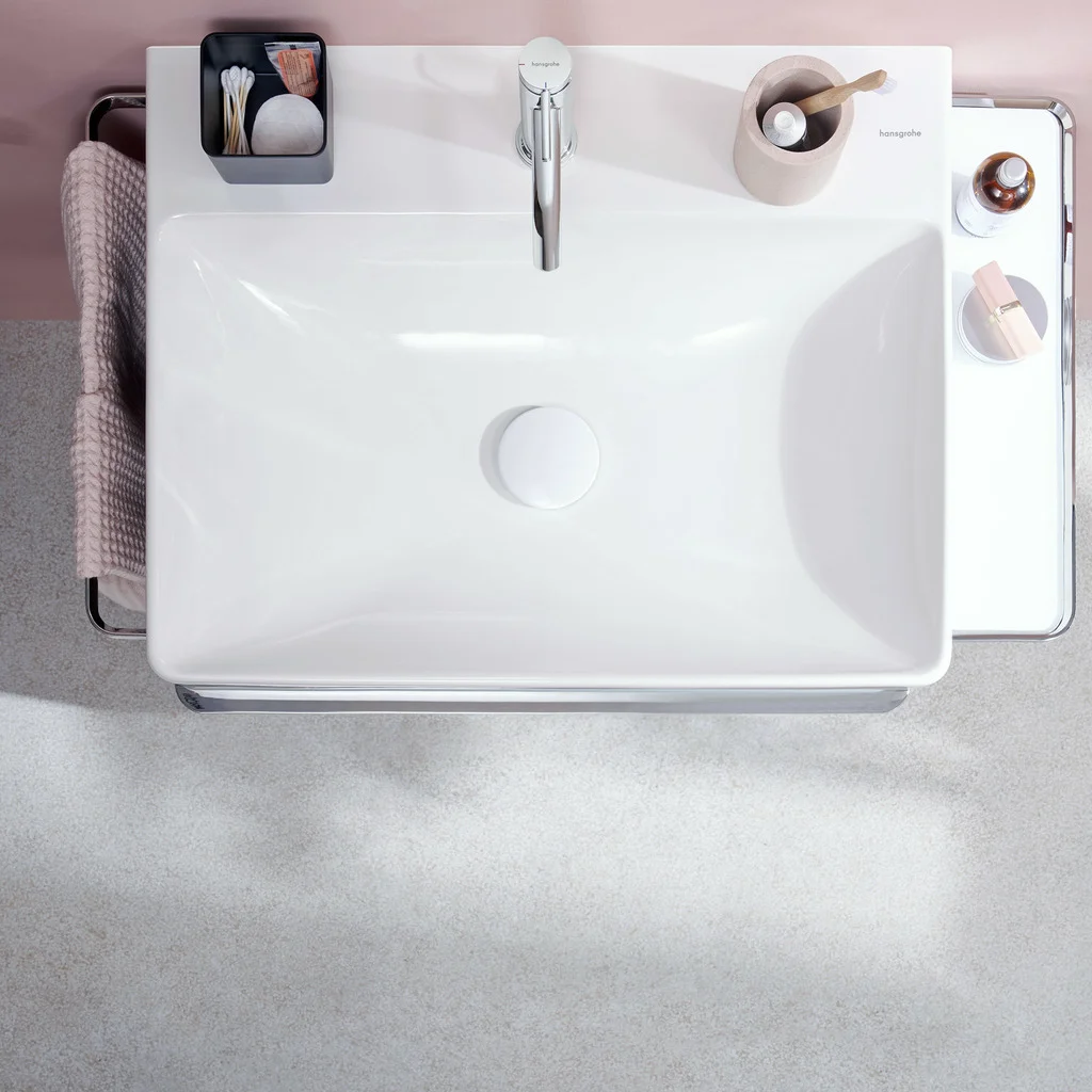 Hansgrohe Tecturis S Einhebel-Waschtischmischer 110 CoolStart EcoSmart+ mit Zugstangen-Ablaufgarnitur Chrom