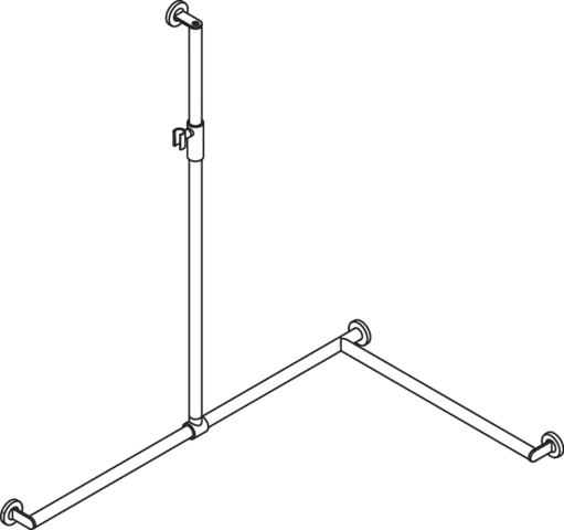 HEWI Haltegriff Ausführung rechts „System 900“ in Schwarz tiefmatt / Schwarz matt, Befestigung verdeckt HEWI Haltegriff Ausführung rechts „System 900“ in Schwarz tiefmatt / Schwarz matt, Befestigung verdeckt