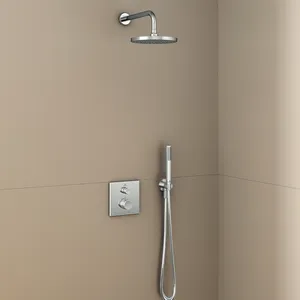 Ideal Standard Idealrain Atelier Wandhalter, runde Rosette, Handbrause & Brauseschlauch G1⁄2, Chrom Ideal Standard Idealrain Atelier Wandhalter, runde Rosette, Handbrause & Brauseschlauch G1⁄2, Chrom