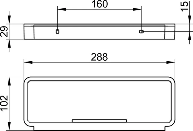 Plan 14958010037 Duschkorb verchromt/schwarzgrau