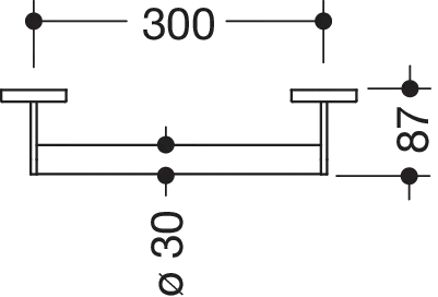 HEWI Haltegriff „System 900“ in Dunkelgrau tiefmatt HEWI Haltegriff „System 900“ in Dunkelgrau tiefmatt