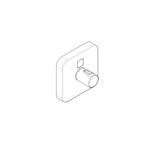 Kludi PUSH UP-Thermostatarm mit Drucktaste für 1 Verbraucher, soft edge chrom, 150 mm, Ausladung 80 mm Kludi PUSH UP-Thermostatarm mit Drucktaste für 1 Verbraucher, soft edge chrom, 150 mm, Ausladung 80 mm