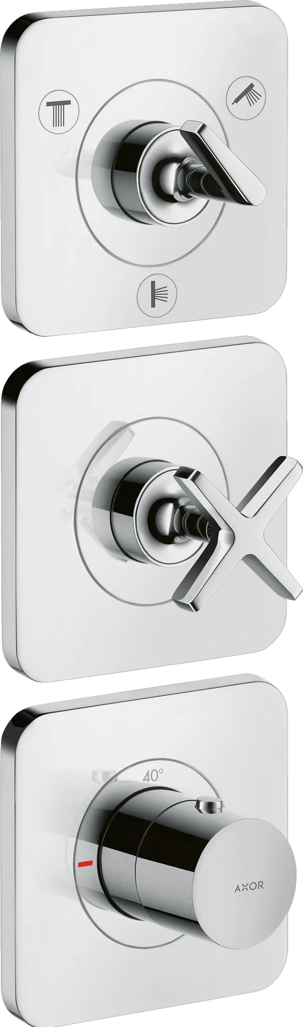 Hansgrohe AXOR Citterio E Thermostatmodul 380⁄120 Unterputz Chrom Hansgrohe AXOR Citterio E Thermostatmodul 380⁄120 Unterputz Chrom