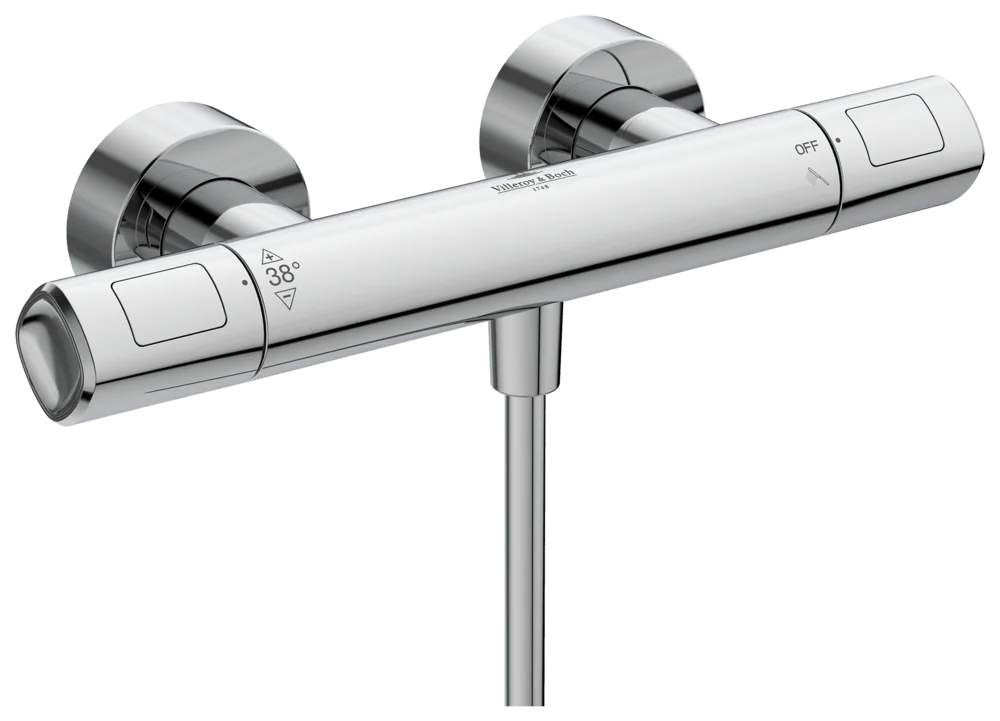 Villeroy & Boch Duschthermostat Universal Showers, rund, Chrom, Wandmontage, 1,35 kg, 20 Liter/Minute Durchfluss Villeroy & Boch Duschthermostat Universal Showers, rund, Chrom, Wandmontage, 1,35 kg, 20 Liter/Minute Durchfluss