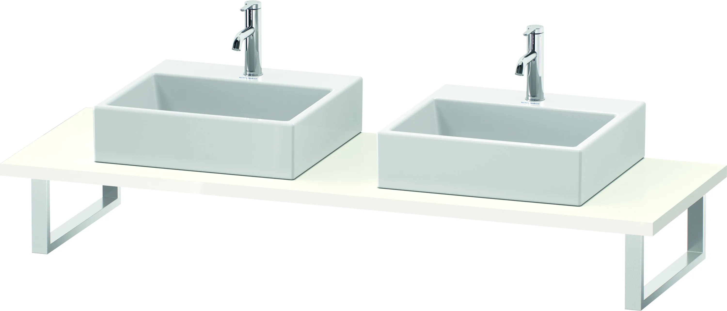 Duravit Konsole „L-Cube“ in Weiß Hochglanz