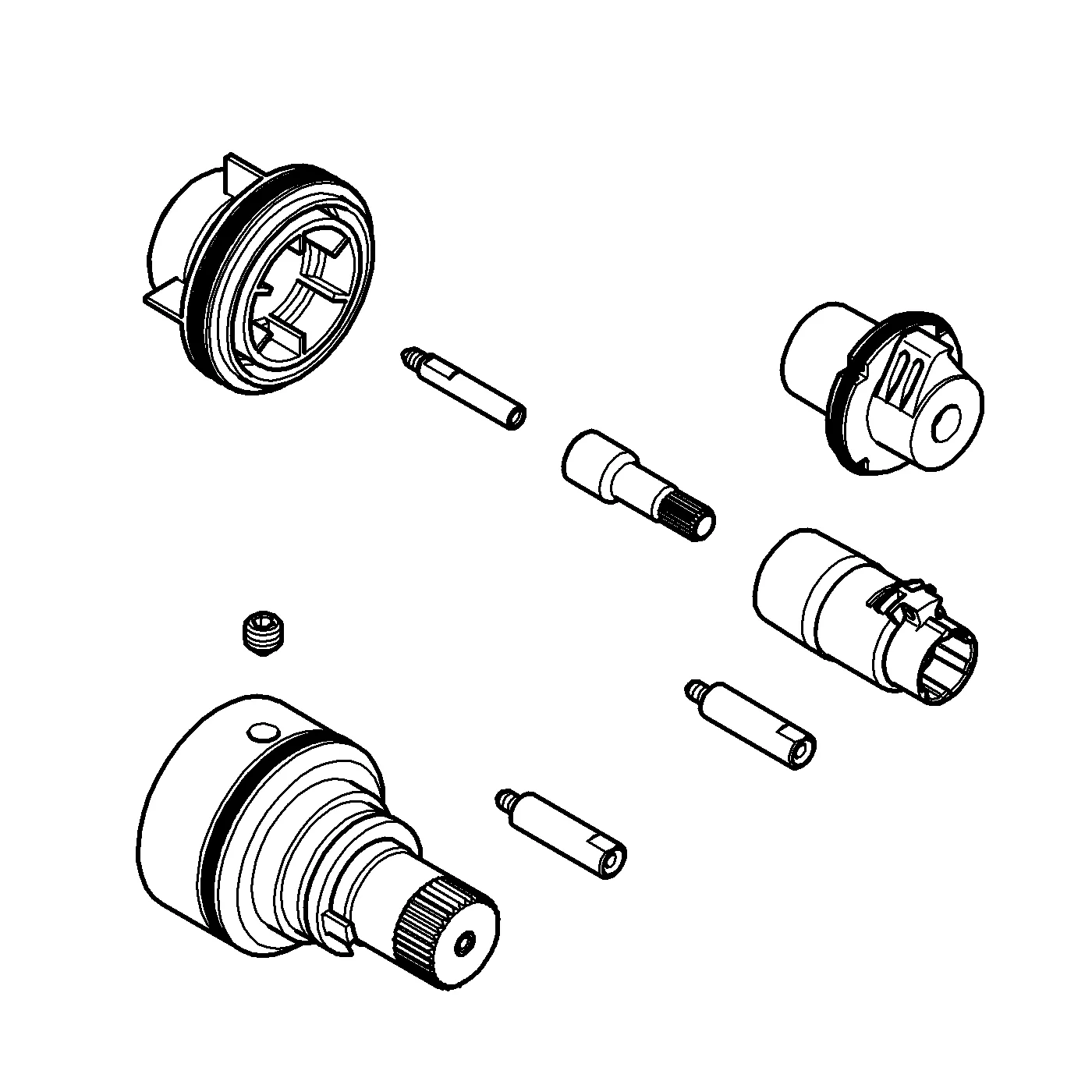 Grohe Verlängerungsset 47780, 27,5 mm, für Rapido T Grohe Verlängerungsset 47780, 27,5 mm, für Rapido T