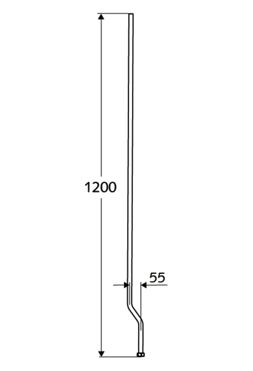 Aufputz-Rohrset VITUS, G 1/2 IG, Ø 15 x 1 mm, 1212 mm, chrom Aufputz-Rohrset VITUS, G 1/2 IG, Ø 15 x 1 mm, 1212 mm, chrom