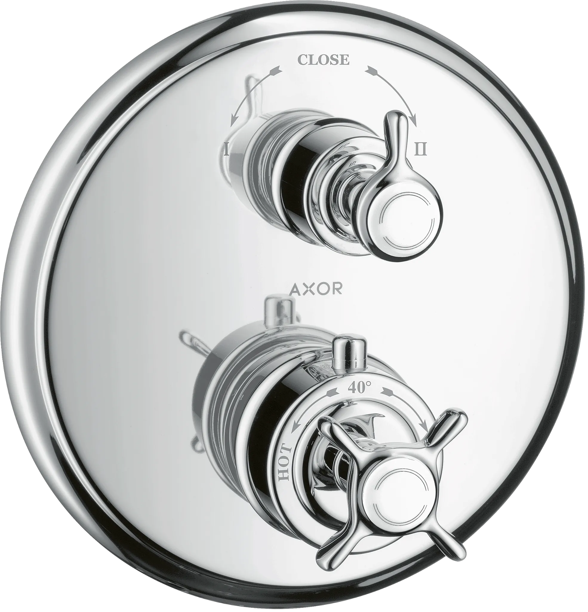 Thermostat UP Axor Montreux F-Set chrom mit Absperr-u.Umstellventil Thermostat UP Axor Montreux F-Set chrom mit Absperr-u.Umstellventil