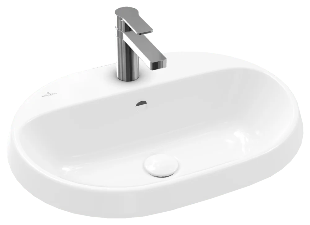 Villeroy & Boch Einbauwaschbecken Architectura 5A6660, oval, weiß Alpin, 600x450x170 mm, mit Überlauf, für 3-Loch-Armatur Villeroy & Boch Einbauwaschbecken Architectura 5A6660, oval, weiß Alpin, 600x450x170 mm, mit Überlauf, für 3-Loch-Armatur