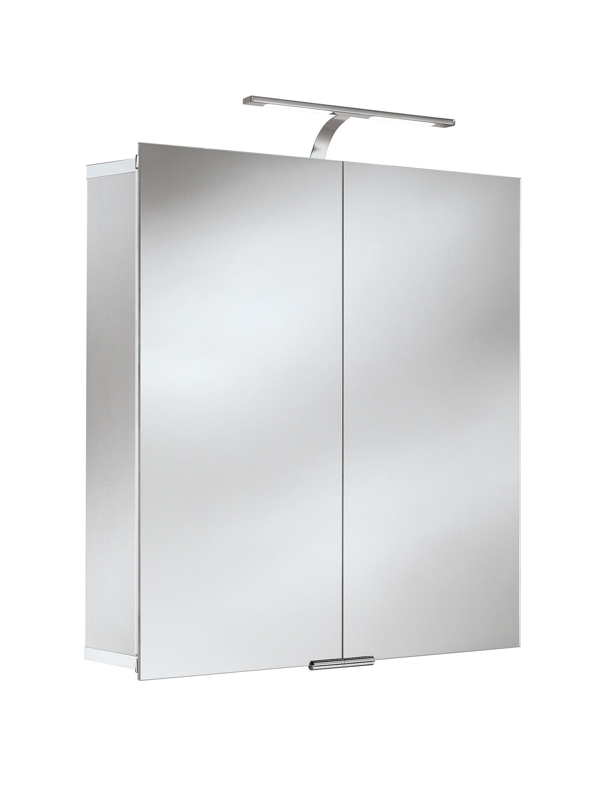 HSK Spiegelschrank aus Aluminium „ASP 300 LED“ 75 × 75 × 12,5 cm