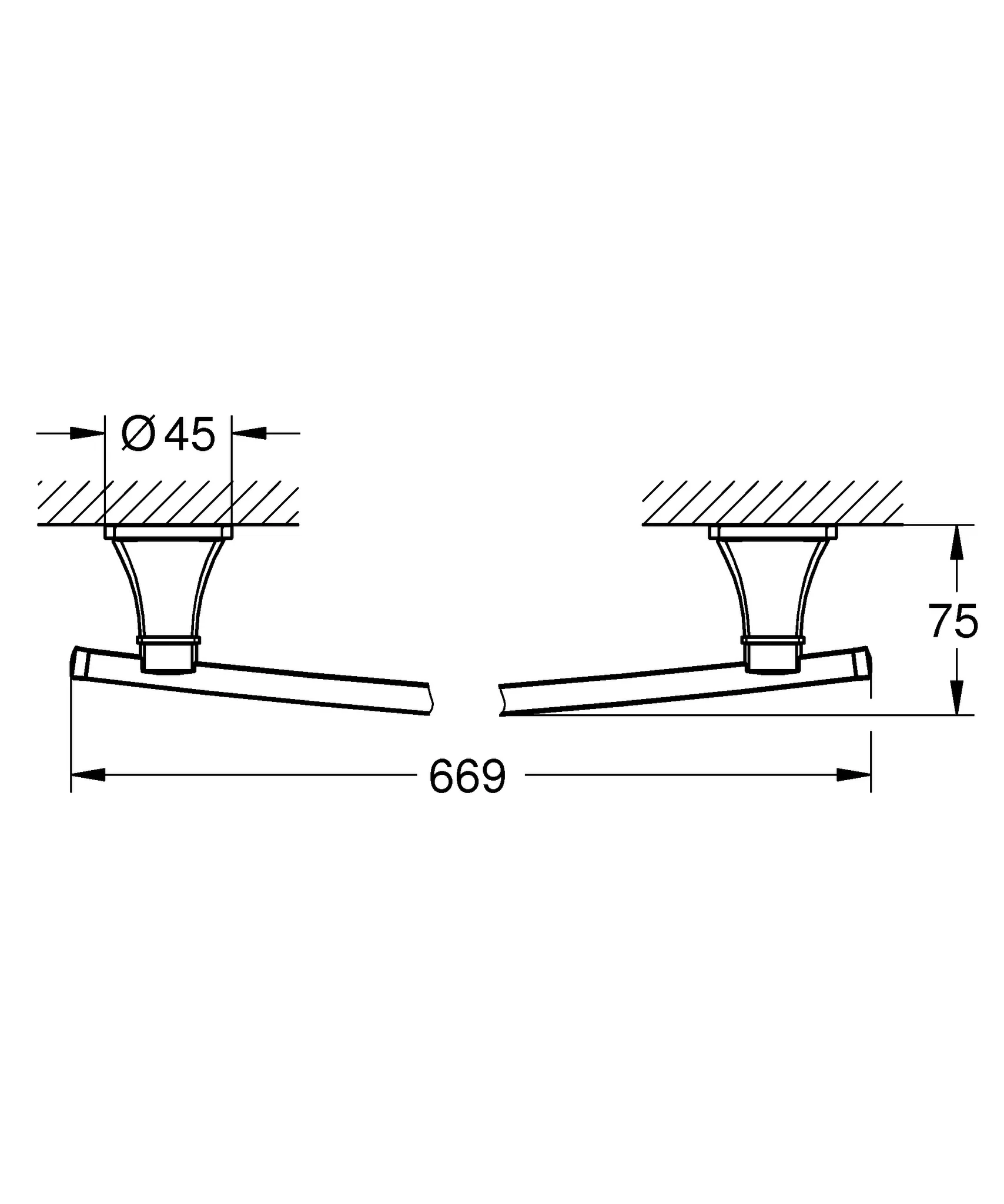 Badetuchhalter Grandera 40928, chrom Badetuchhalter Grandera 40928, chrom