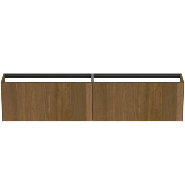 Ideal Standard Waschtischunterschrank „Conca“ 238,5 × 54 × 37,3 cm Walnuss dunkel Furnier Ideal Standard Waschtischunterschrank „Conca“ 238,5 × 54 × 37,3 cm Walnuss dunkel Furnier
