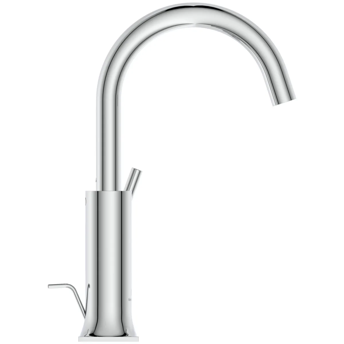 Waschtischarmatur Joy Neo mit Ablaufgarnitur Ausladung 140mm Kreuzgriffe Magnetic Grey